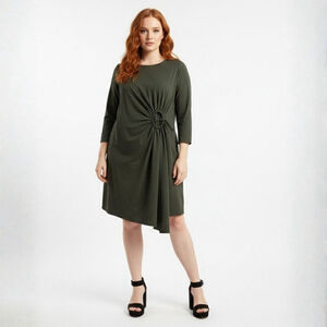 COS Dark Green Long Sleeve Ring Detail Dress